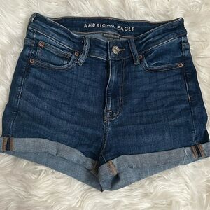 American Eagle dark wash jean shorts